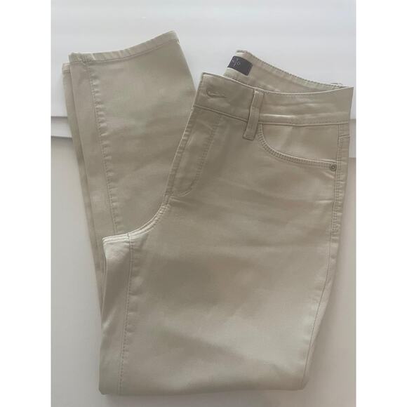 NxD Cream Straight Leg Pants Size Petite 4 - Picture 5 of 5